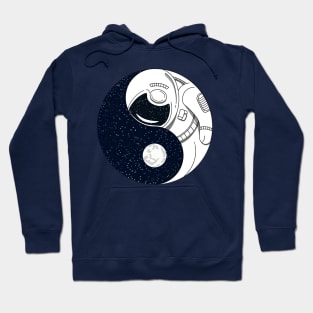 Nasa Astronaut Ying Yang Symbol Hoodie